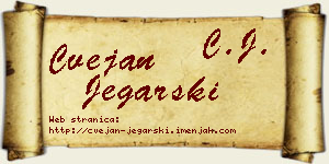Cvejan Jegarski vizit kartica